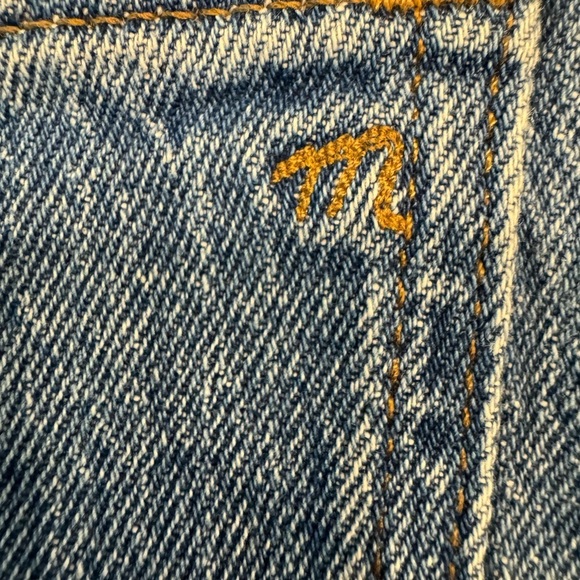 Madewell Jean Shorts Women’s Size 24 The Curvy Perfect Short Cuffed High Rise - Picture 3 of 11
